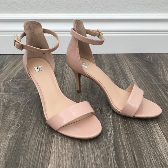 blush patent heels